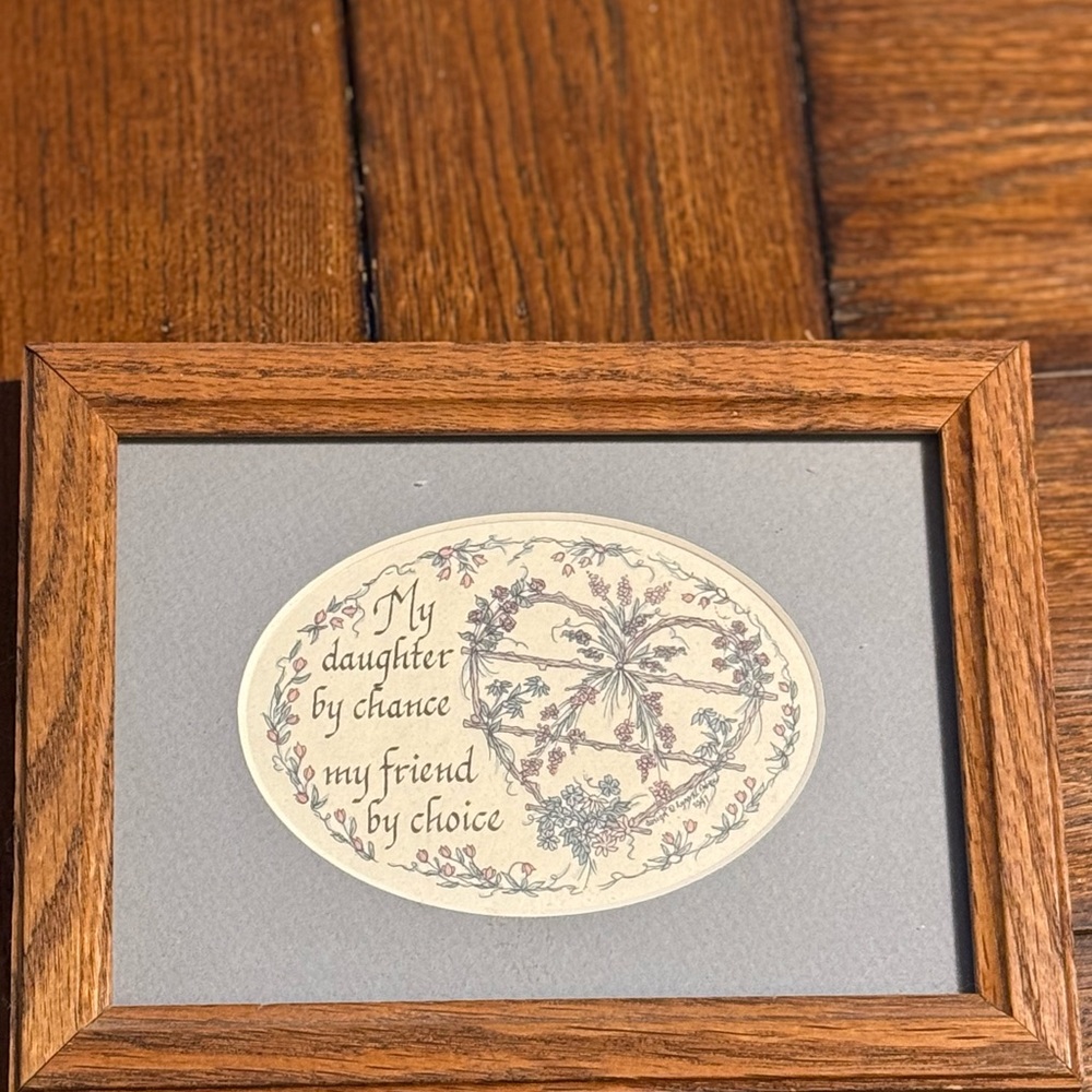 Wooden Framed Daughter Quote Wall Art
